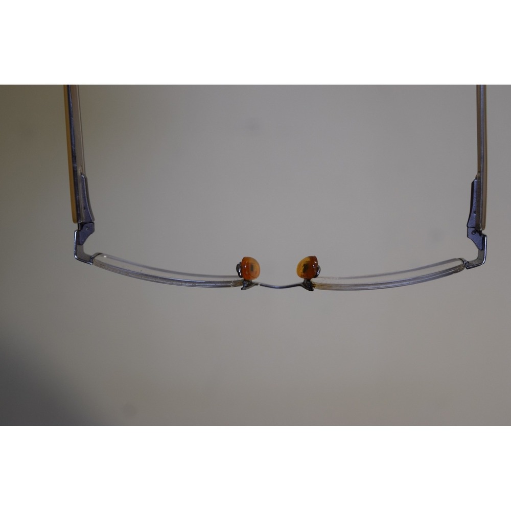 Rare Agame Agape 1001 Brushed Metal Half Rim Eyeglasses Japan Made - Picture 10 of 15